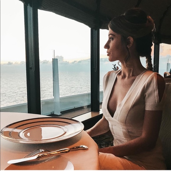 Herve Leger White Short Sleeve Bandage Dress - Size S - Picture 3 of 11